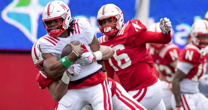 Elijah Jeudy No. 16 2023 Nebraska football spring game